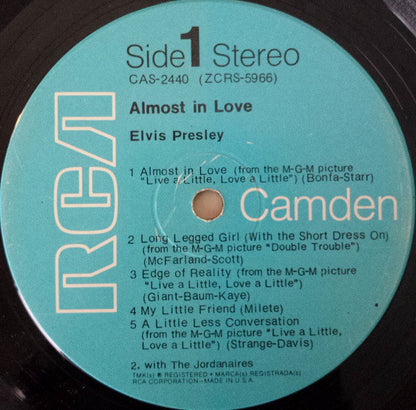 Elvis Presley : Almost In Love (LP, Comp, Roc)