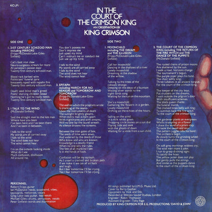 King Crimson : In The Court Of The Crimson King (LP, Album, RE, 200)