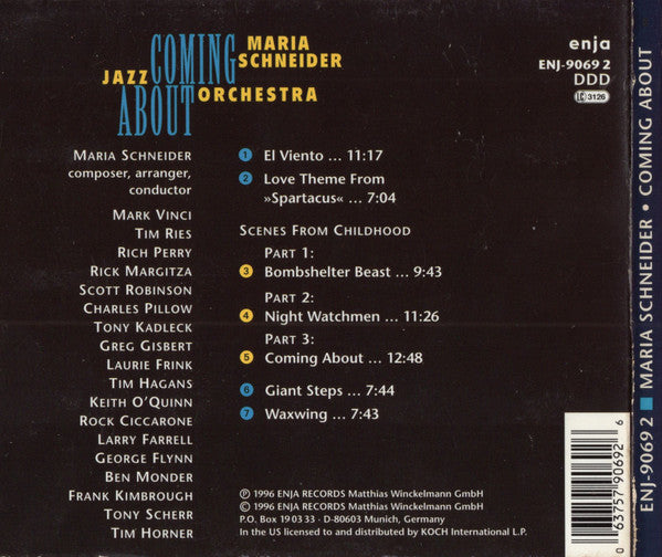 Maria Schneider Jazz Orchestra* : Coming About (CD, Album)