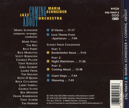 Maria Schneider Jazz Orchestra* : Coming About (CD, Album)