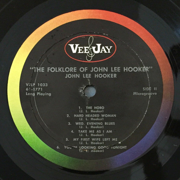 John Lee Hooker : The Folk Lore Of John Lee Hooker (LP, Album, Mono)