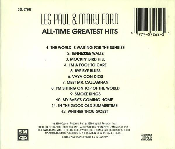Les Paul & Mary Ford : All-Time Greatest Hits (CD, Comp, RE)