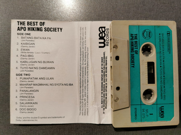Apo Hiking Society : The Best Of Apo Hiking Society (Cass, Comp, Dol)