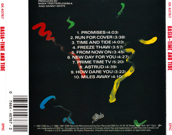 Basia : Time And Tide (CD, Album)