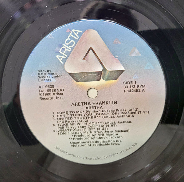 Aretha Franklin : Aretha (LP, Album, Club)