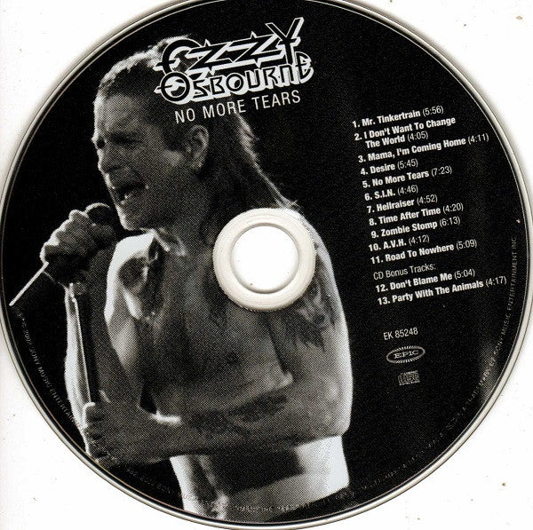 Ozzy Osbourne : No More Tears (CD, Album, RE, RM, Spr)