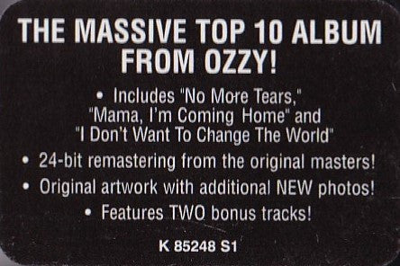 Ozzy Osbourne : No More Tears (CD, Album, RE, RM, Spr)
