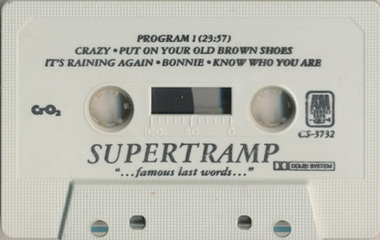 Supertramp : "...Famous Last Words..." (Cass, Album, CrO)