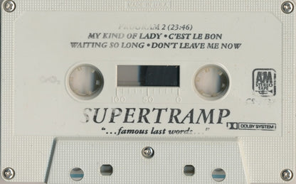 Supertramp : "...Famous Last Words..." (Cass, Album, CrO)