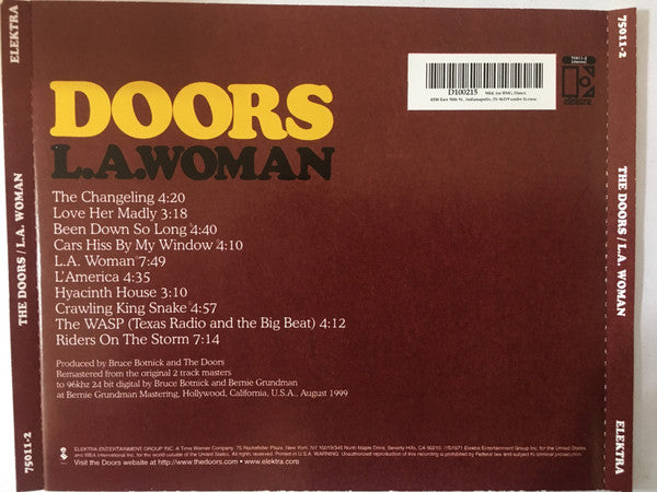 Doors* : L.A. Woman (CD, Album, Club, RE, RM)