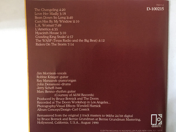 Doors* : L.A. Woman (CD, Album, Club, RE, RM)
