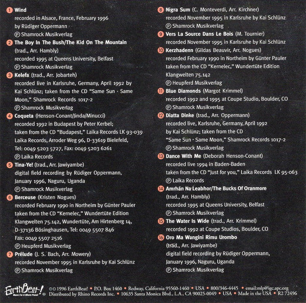 Various : {The Art Of Harp} - International Harp Festival Vol. I (CD, Advance, Album, Comp, Club)