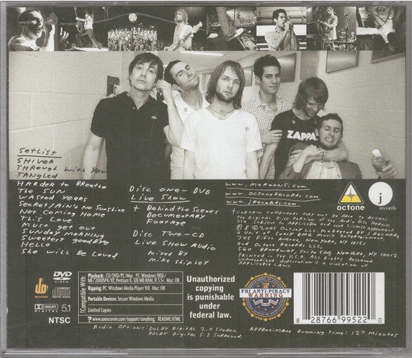 Maroon 5 : Live - Friday The 13th (DVD-V, Album, NTSC, Dol + CD, Album)