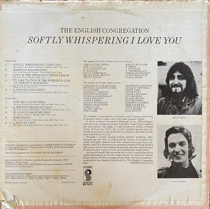 The English Congregation* : Softly Whispering I Love You (LP, Album, MO )