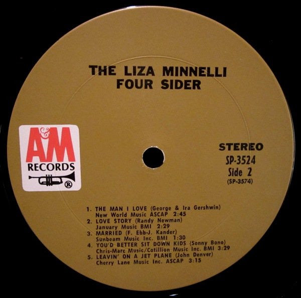 Liza Minnelli : The Liza Minnelli Foursider (2xLP, Comp)
