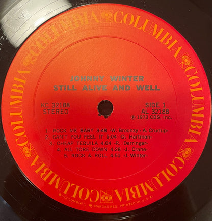 Johnny Winter : Still Alive And Well (LP, Album, Ter)