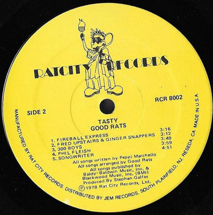 Good Rats : Tasty (LP, Album, RE)