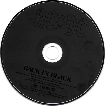 AC/DC : Back In Black (CD, Album, Enh, RE, RM, Dig)