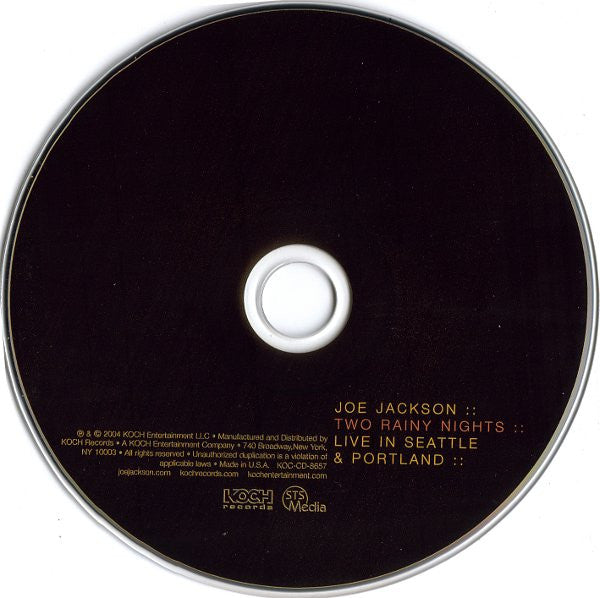 Joe Jackson : Two Rainy Nights : : Live In Seattle & Portland (CD, Album)