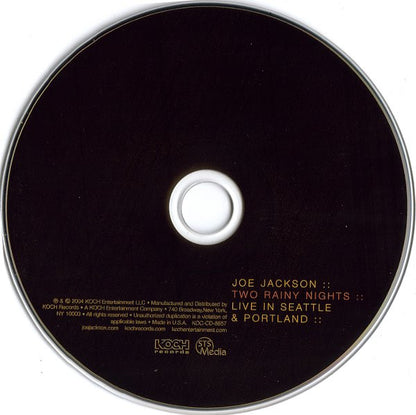Joe Jackson : Two Rainy Nights : : Live In Seattle & Portland (CD, Album)