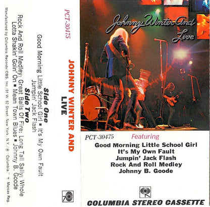 Johnny Winter And : Live Johnny Winter And (Cass, Album, RE)