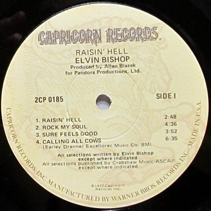 Elvin Bishop : Raisin' Hell (2xLP, Album, Win)