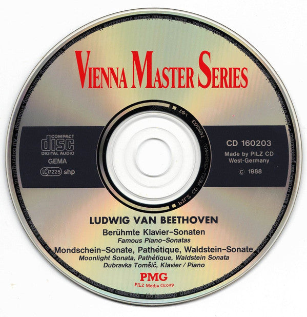 Ludwig van Beethoven : Berühmte Klavier-Sonaten (CD)