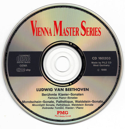 Ludwig van Beethoven : Berühmte Klavier-Sonaten (CD)