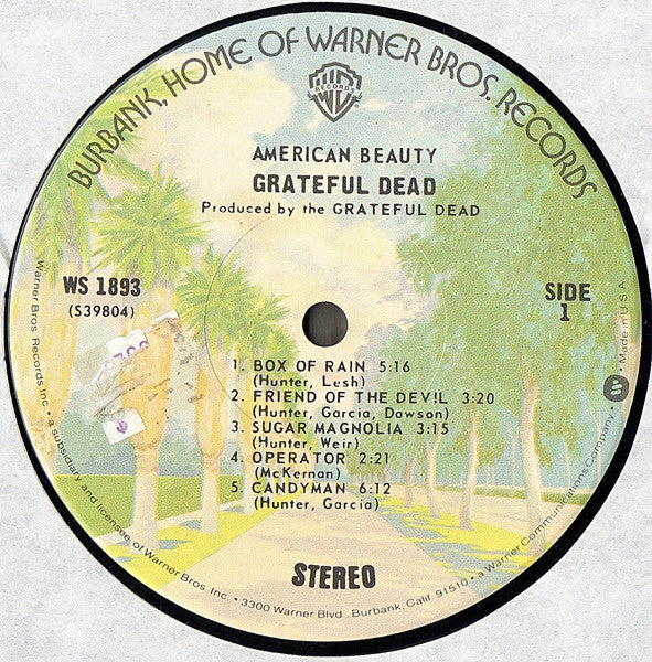 The Grateful Dead : American Beauty (LP, Album, RE, Win)