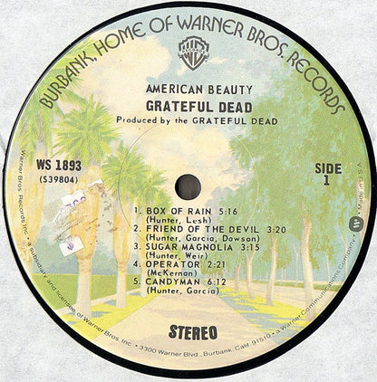 The Grateful Dead : American Beauty (LP, Album, RE, Win)