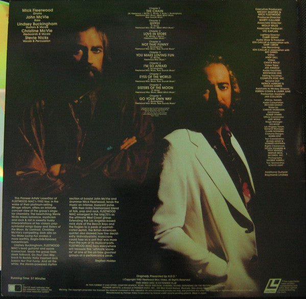 Fleetwood Mac : In Concert: Mirage Tour '82 (Laserdisc, 12", S/Sided, NTSC, CLV)