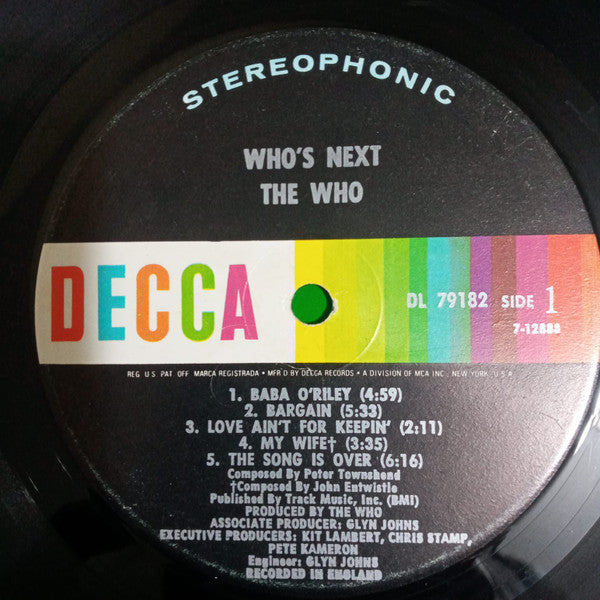 The Who : Who's Next (LP, Album)