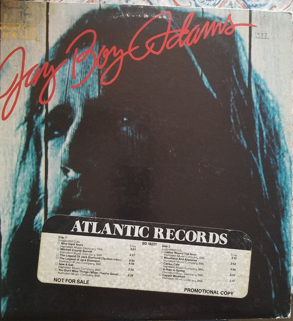 Jay Boy Adams : Jay Boy Adams (12", Promo)
