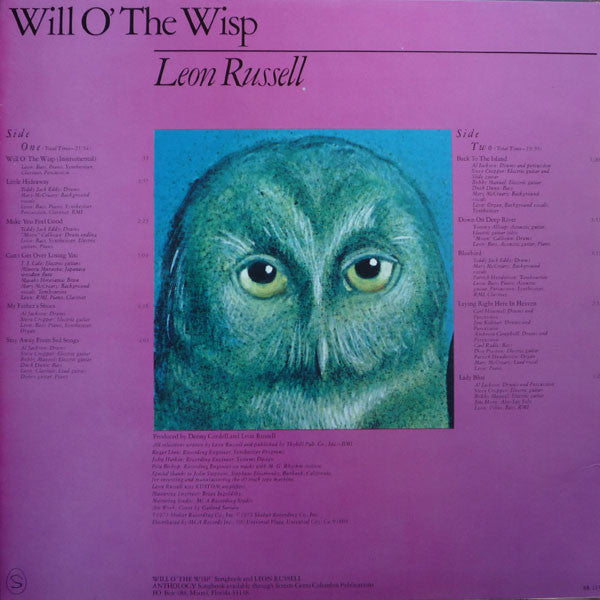 Leon Russell : Will O' The Wisp (LP, Album, Pin)