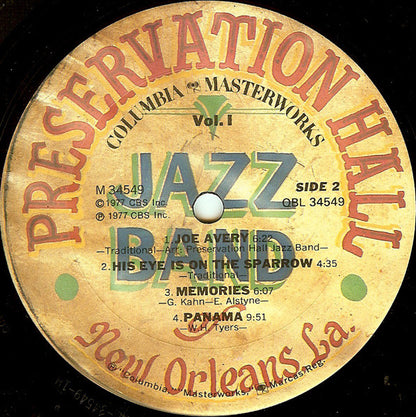 Preservation Hall Jazz Band : New Orleans, Vol. 1 (LP, Album, Quad)