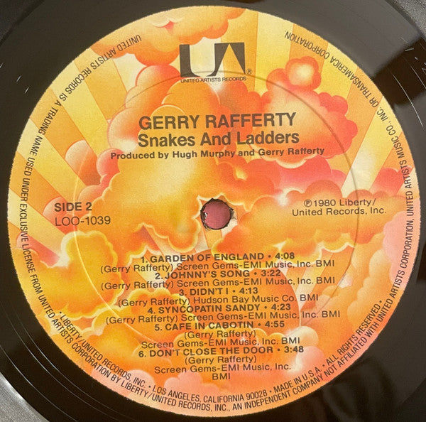 Gerry Rafferty : Snakes And Ladders (LP, Album, All)