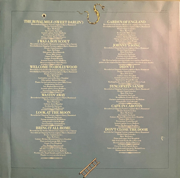 Gerry Rafferty : Snakes And Ladders (LP, Album, All)