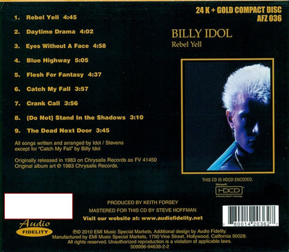 Billy Idol : Rebel Yell (HDCD, Album, Ltd, Num, RM)