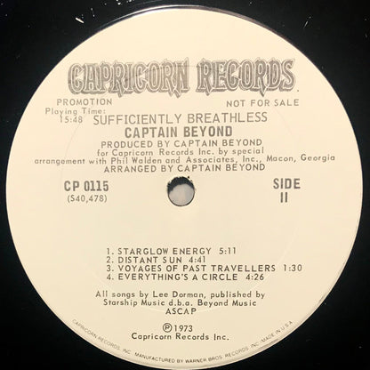 Captain Beyond : Sufficiently Breathless (LP, Album, Promo, Gat)