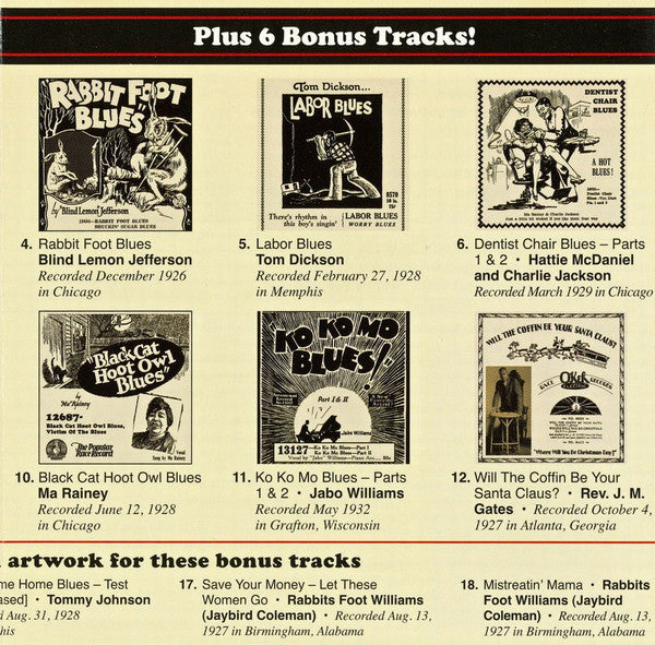 Various : 18 Classic Blues Songs From The 1920's: Vol. 8 (CD, Comp, RM)