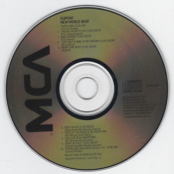 Dupont (4) : New World Beat (CD, Album)