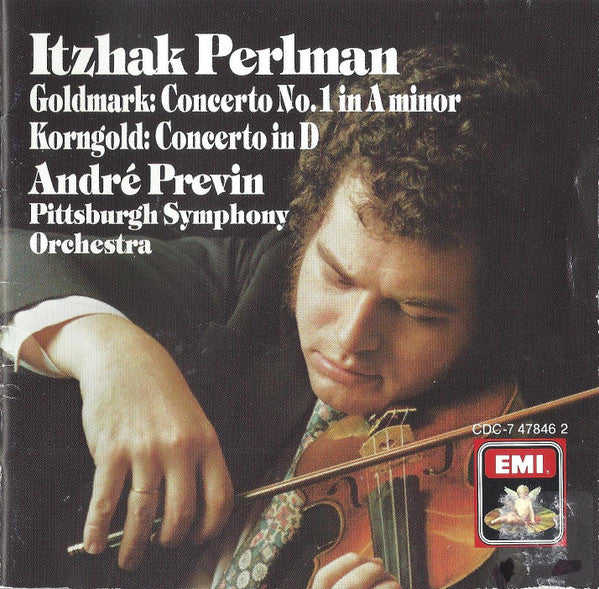 Goldmark*, Korngold* - Itzhak Perlman, André Previn, Pittsburgh Symphony Orchestra : Concerto No. 1 In A Minor / Concerto In D (CD, Comp, RP)