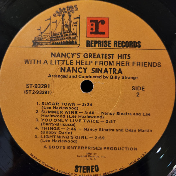 Nancy Sinatra : Nancy's Greatest Hits (LP, Comp, Club, Cap)