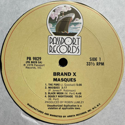 Brand X (3) : Masques (LP, Album)