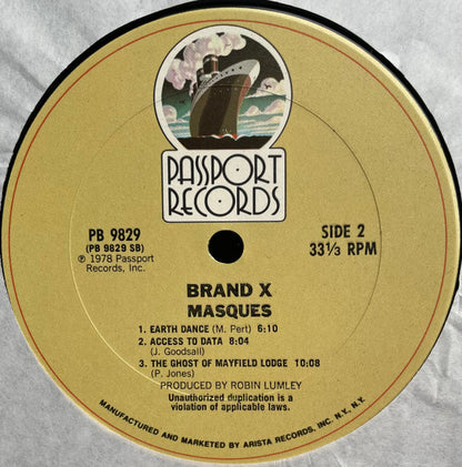 Brand X (3) : Masques (LP, Album)