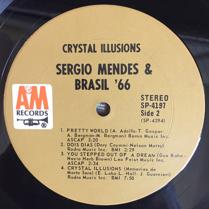Sergio Mendes & Brasil '66* : Crystal Illusions (LP, Album, Pit)