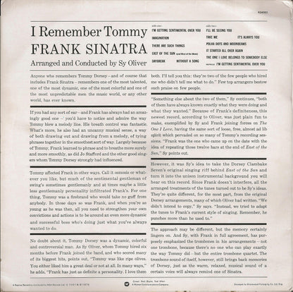 Frank Sinatra : I Remember Tommy (LP, Album, RE)