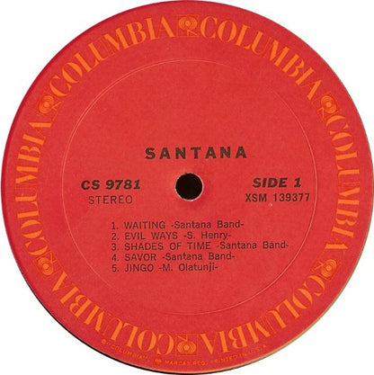 Santana : Santana (LP, Album, RE)