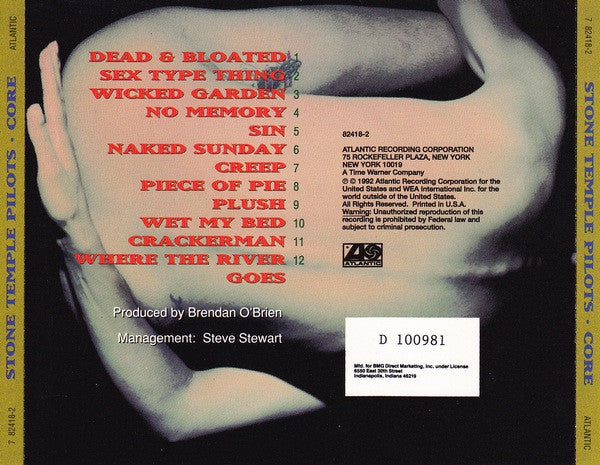 Stone Temple Pilots : Core (CD, Album, Club, SRC)