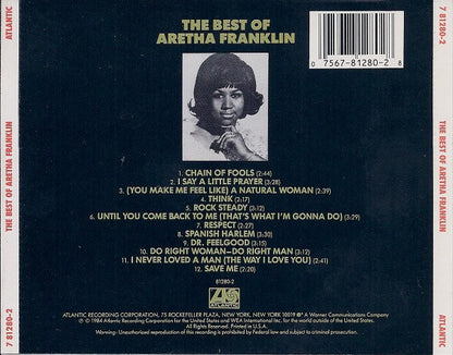 Aretha Franklin : The Best Of Aretha Franklin (CD, Comp)